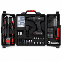 Mylek 18V Cordless Drill Driver Li-Ion Battery 130 Piece Accessory Set