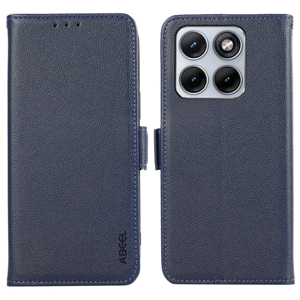 (Blue) For Motorola Edge 70 Fusion+ 5G / Edge 70 Fusion 5G Case Litchi Texture Leather Rfid Blocking Phone Cover Blue 6914295645577