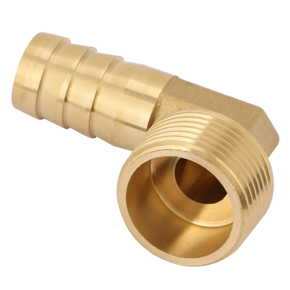 3/4" Male Brass Barbed Coupling Elbow
