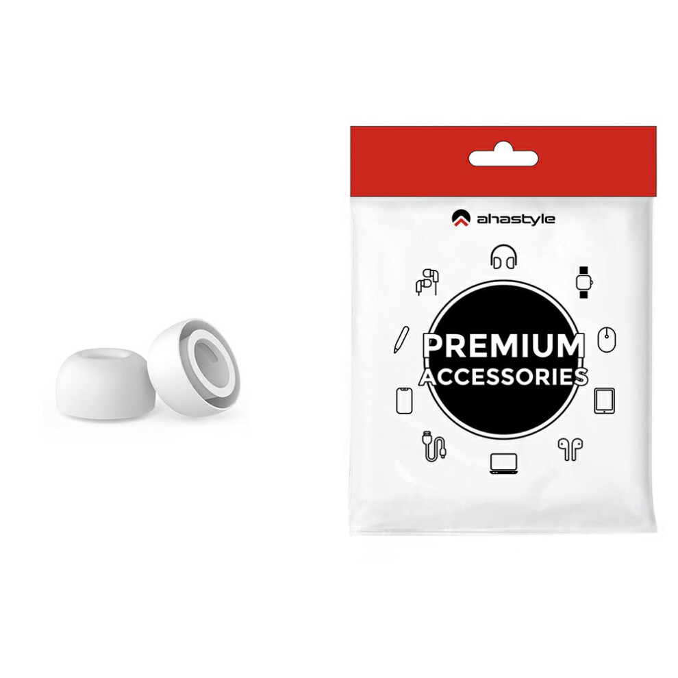 ( / L) Ahastyle Wg187 1 Pair For Airpods Pro 3 Silicone Ear Tips Replacement Earphone Caps White 6914293664075