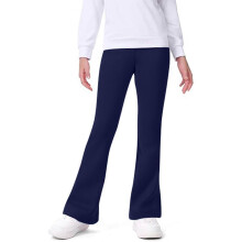Girls Lined Flare Leggings Warm Winter Thermal Bottoms Soft Stretch Casual Trousers for Teen Youth Everyday Comfort Fit Navy 7-8 Years