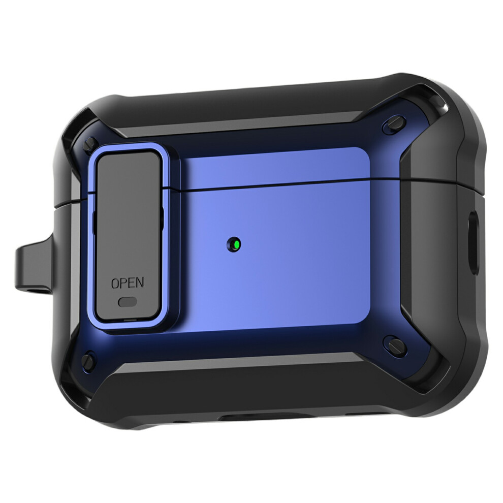 (Blue) For Airpods Pro 3 Case Tpu + Pc Anti-Drop Earphone Cover With Buckle Blue 6914290490820