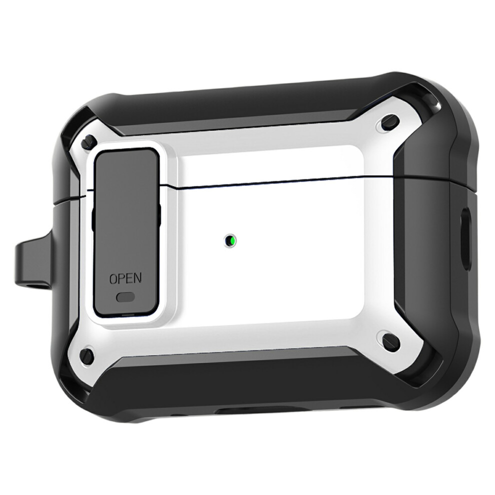 (White) For Airpods Pro 3 Case Tpu + Pc Anti-Drop Earphone Cover With Buckle White 6914297565095