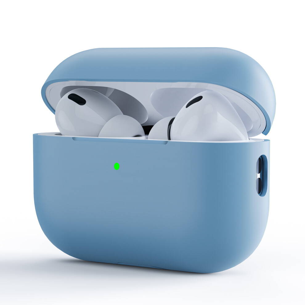 (Baby ) For Airpods Pro 3 Case Split Design Ultra Thin Silicone Earphone Protective Cover Blue 6914297429205