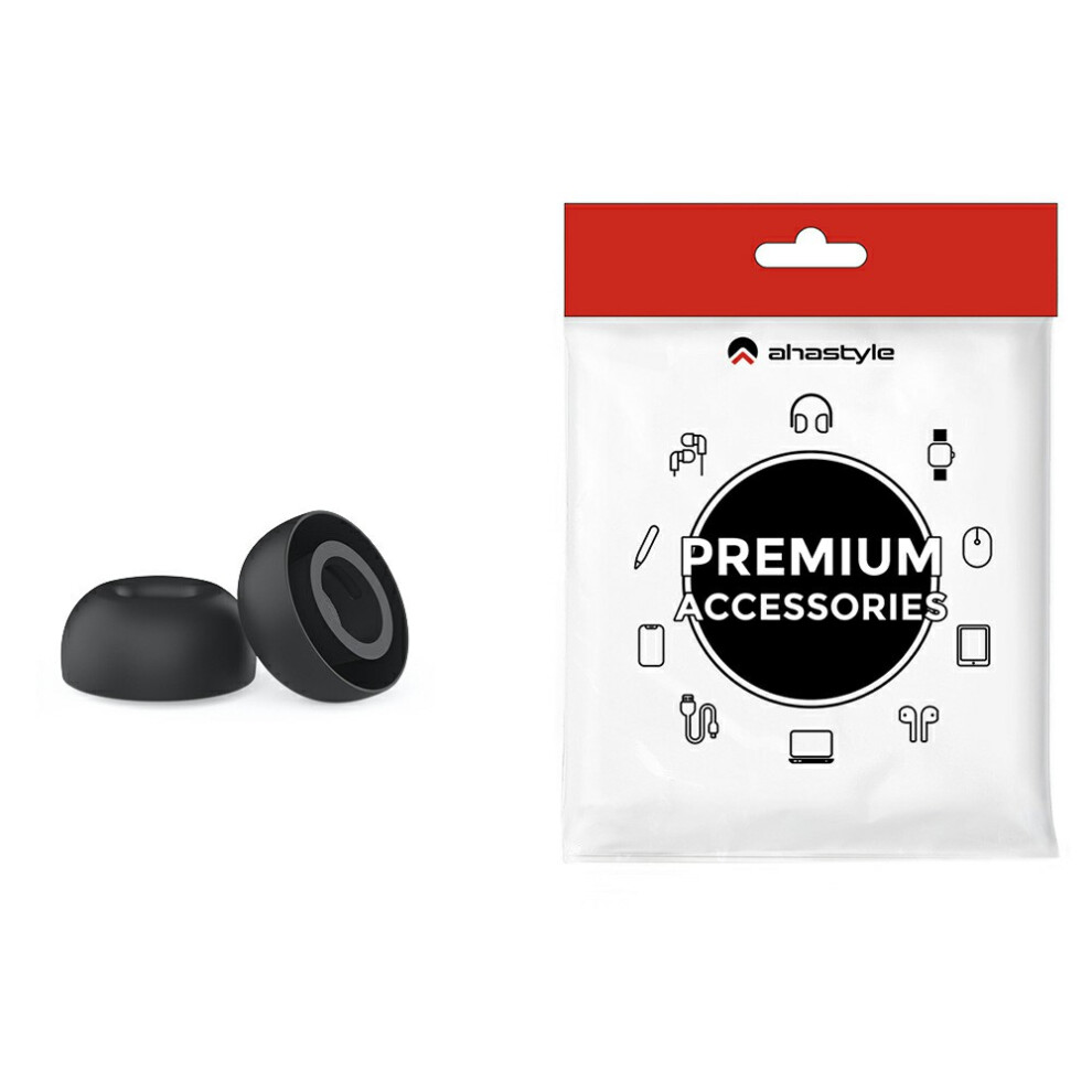 ( / M) Ahastyle Wg187 1 Pair For Airpods Pro 3 Silicone Ear Tips Replacement Earphone Caps Black 6914291005146