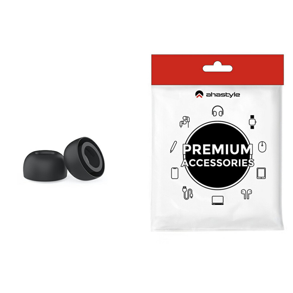 ( / L) Ahastyle Wg187 1 Pair For Airpods Pro 3 Silicone Ear Tips Replacement Earphone Caps Black 6914297417097