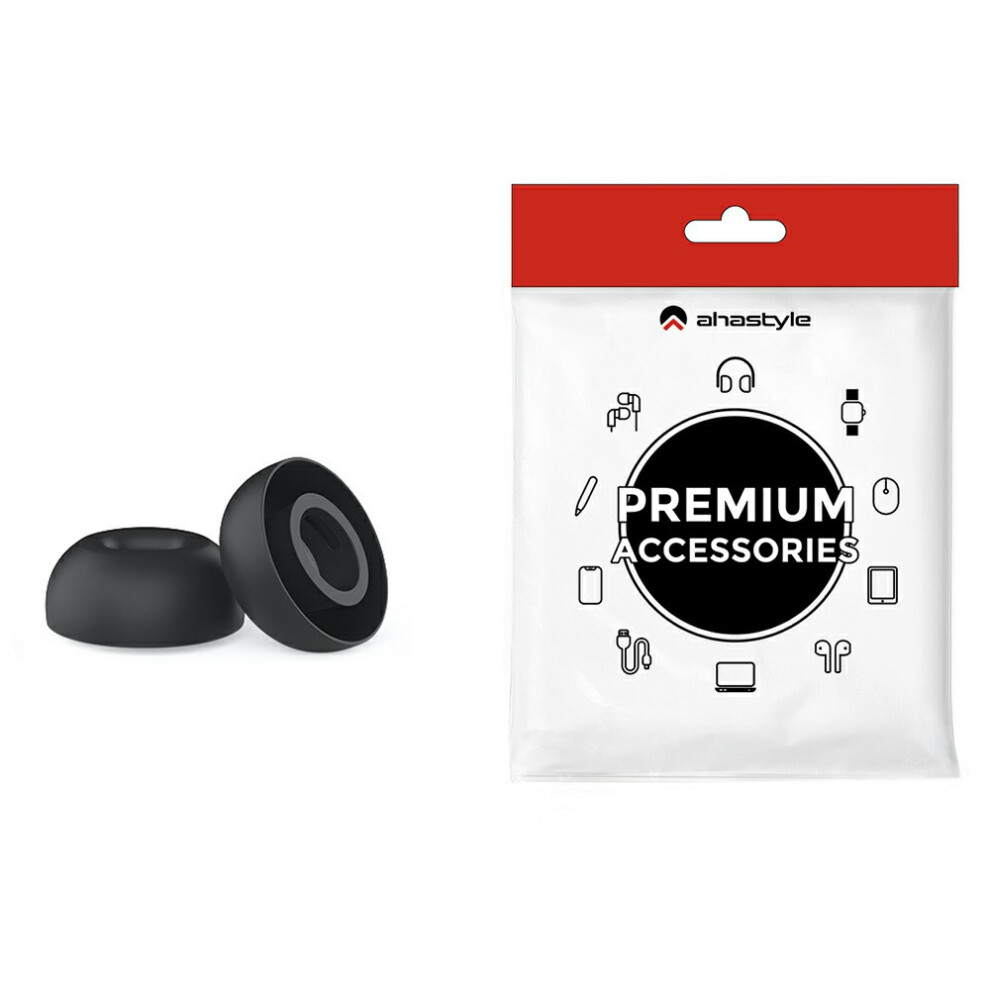 ( / S) Ahastyle Wg187 1 Pair For Airpods Pro 3 Silicone Ear Tips Replacement Earphone Caps Black 6914299173106