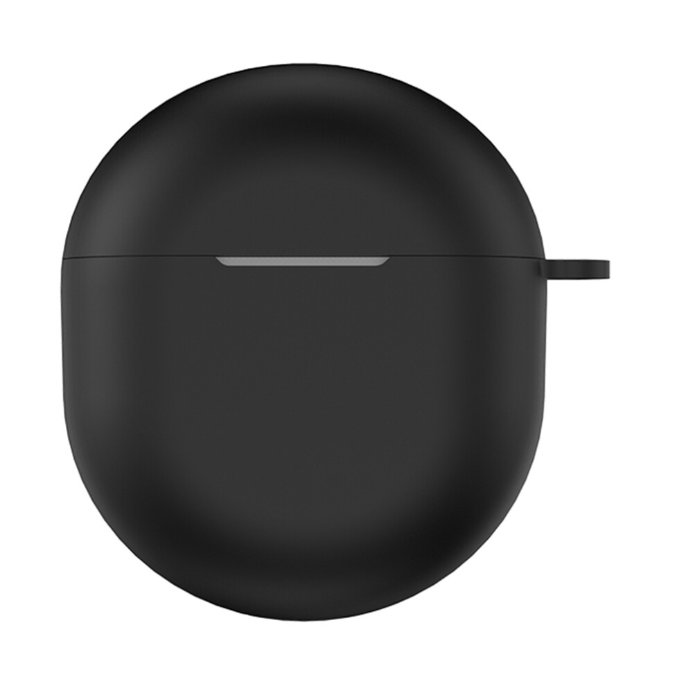 (Black) For Google Pixel Buds 2A Soft Silicone Case Scratch Resistant Earphone Cover With Carabiner Black 6914297714820