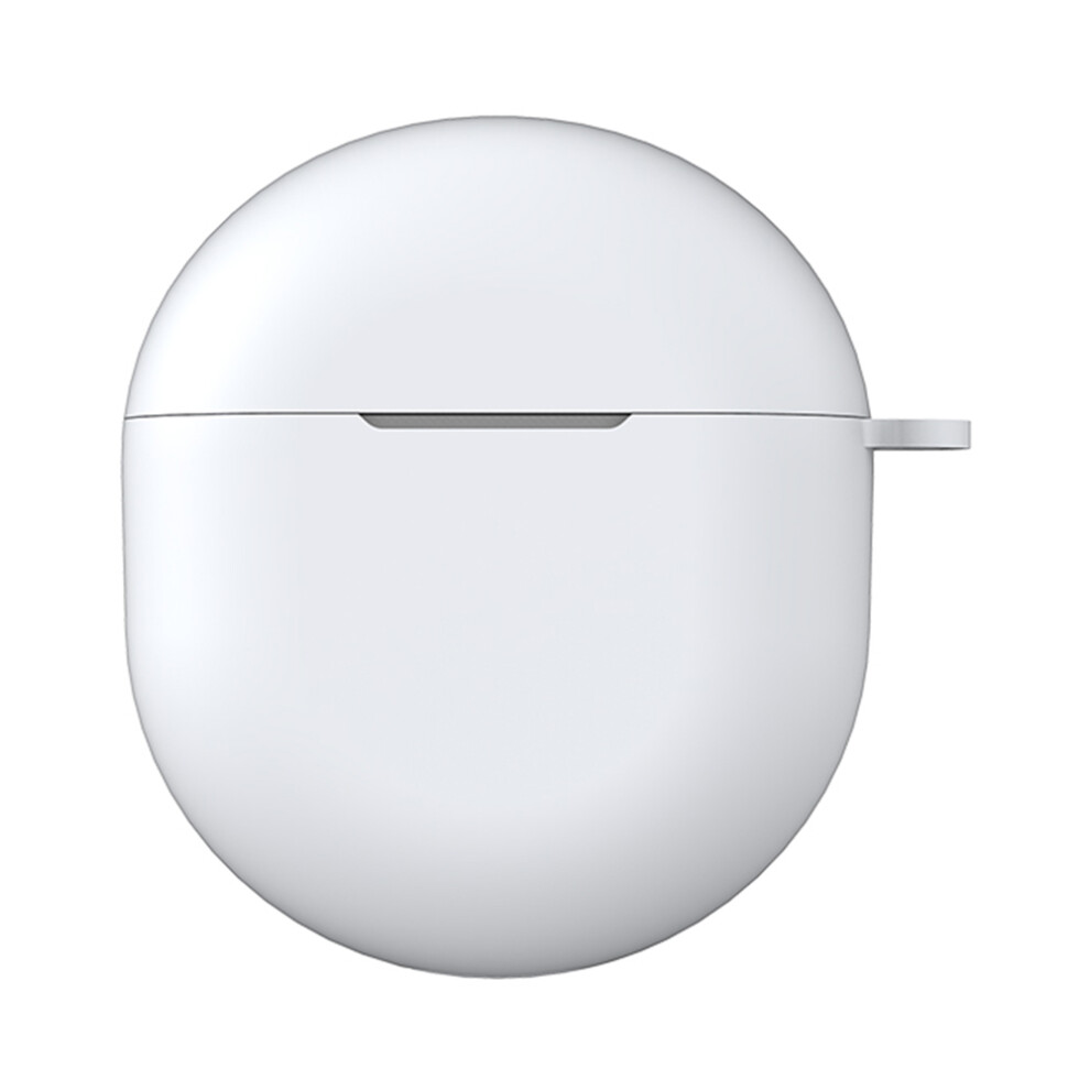 (White) For Google Pixel Buds 2A Soft Silicone Case Scratch Resistant Earphone Cover With Carabiner White 6914295925563