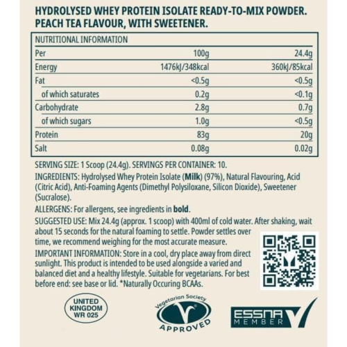 Myprotein Myprotein Clear Whey Isolate Protein Powder, Peach Tea Flavour - 875g 2