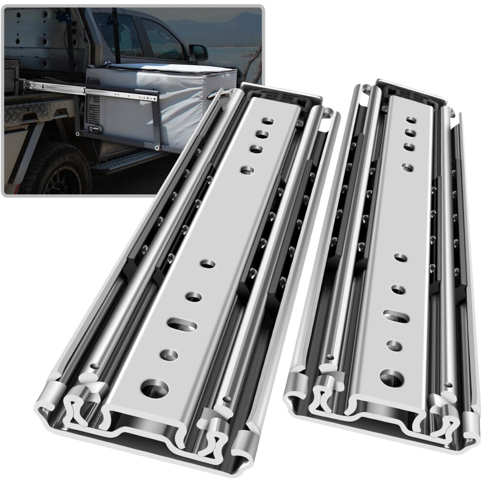 Aolisheng Heavy Duty Drawer Runners 180Kg Load Capacity Drawer Slides Runners Ball Bearing, Full Extension Without Lock Heavy Duty Drawer Slides, Side 6491649729928