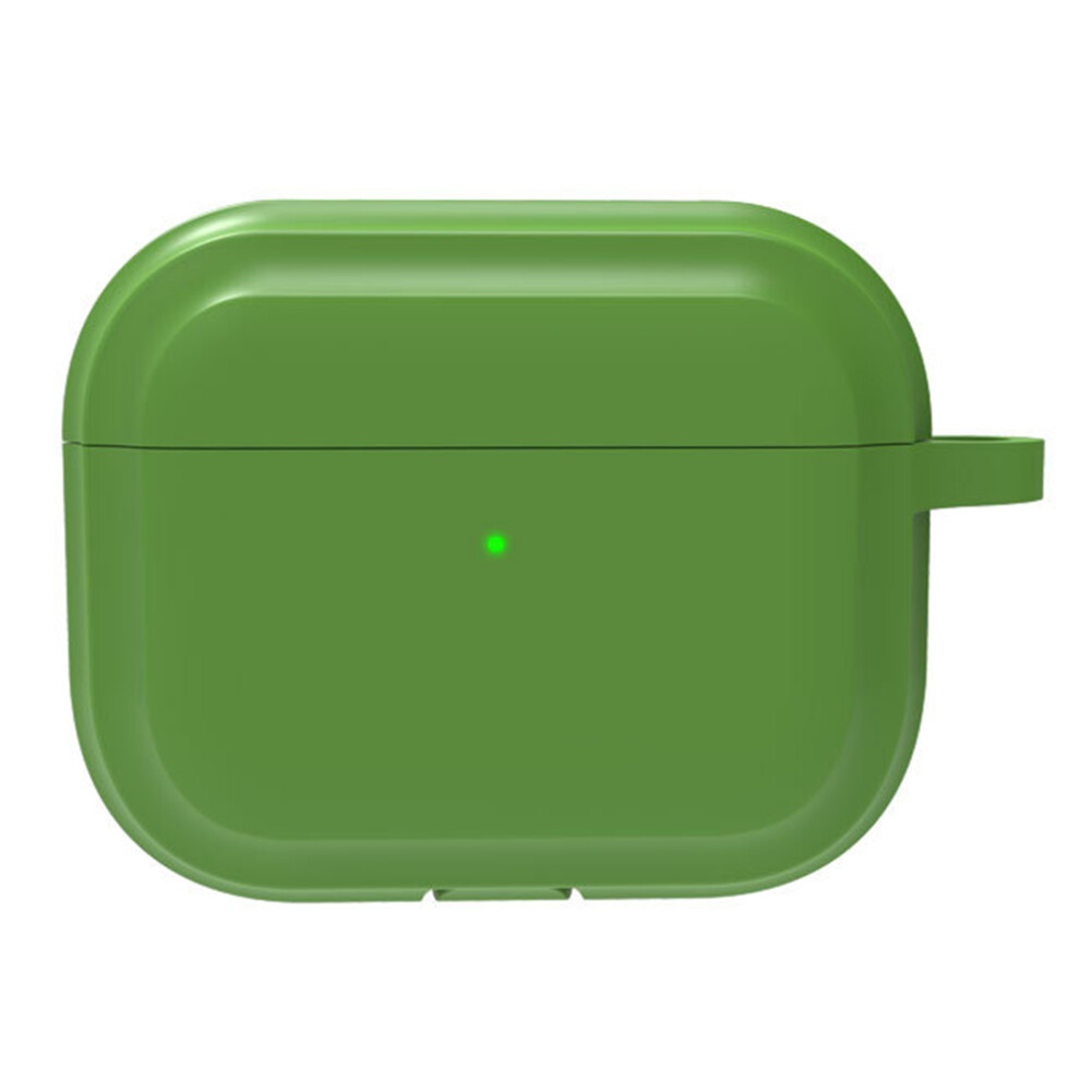 (Green) For Airpods Pro 3 Silicone Case Full Protection Earphone Cover With Carabiner Green 6914295510318