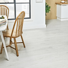 AMBULABO Wood Effect Vinyl Self Adhesive Floor Planks – 36pcs (5m²) Peel and Stick Vinyl Flooring for Easy Home Update (White Oak)