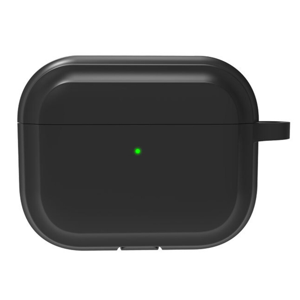 (Black) For Airpods Pro 3 Silicone Case Full Protection Earphone Cover With Carabiner Black 6914292623264