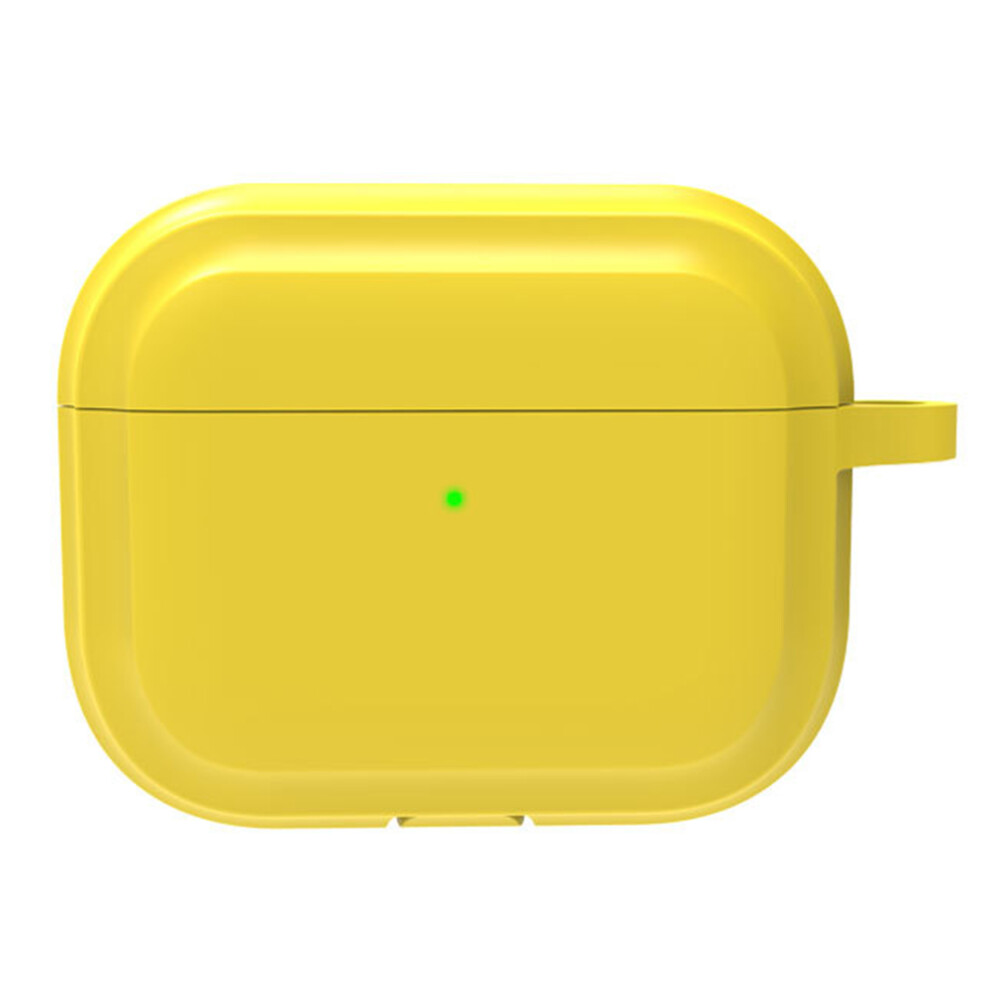 (Yellow) For Airpods Pro 3 Silicone Case Full Protection Earphone Cover With Carabiner Yellow 6914290218608