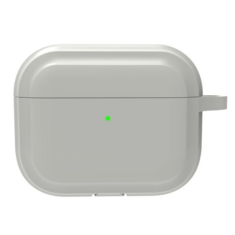 (Grey) For Airpods Pro 3 Silicone Case Full Protection Earphone Cover With Carabiner Grey 6914298582404
