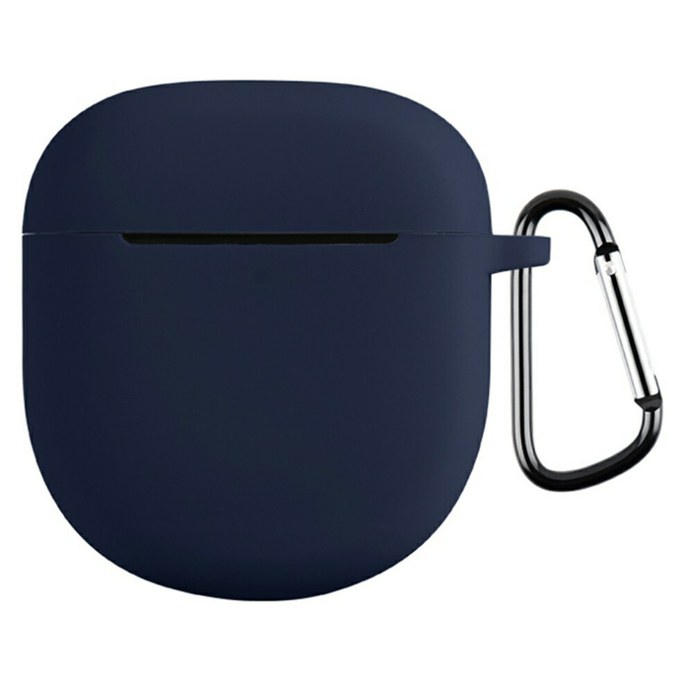 ( Blue) For Bose Quietcomfort Earbuds Ii Silicone Case Wireless Earphone Anti-Scratch Protective Cover With Carabiner Dark/Blue 6914294983984