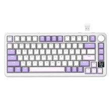 ATTACK SHARK X85PRO Wireless Mechanical Keyboard with TFT Display & Knob, 75% QMK Gasket-mounted Gaming Keyboard, 2.4G/BT/USB-C Wired,Hot Swappable Li