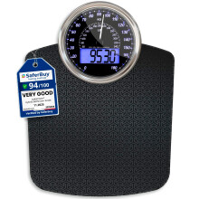 Adamson Hybrid 2-in-1 Analog & Digital Weighing Scale for Body Weight up to 180kg - Thick Tempered Glass - Extra Large Display - Easy to Read Digital