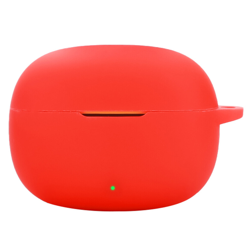 (Red) For Realme Buds T200x Protective Case Bluetooth-Compatible Earbuds Silicone Cover With Hook Red 6914299758419