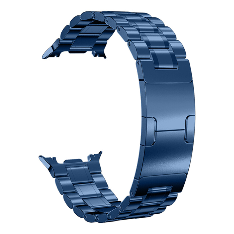 (Blue) For Samsung Galaxy Watch8 44Mm / Watch8 40Mm / Watch8 Classic 46Mm Metal Strap Five-Bead Electroplated Stainless Steel W Blue 6914297621630