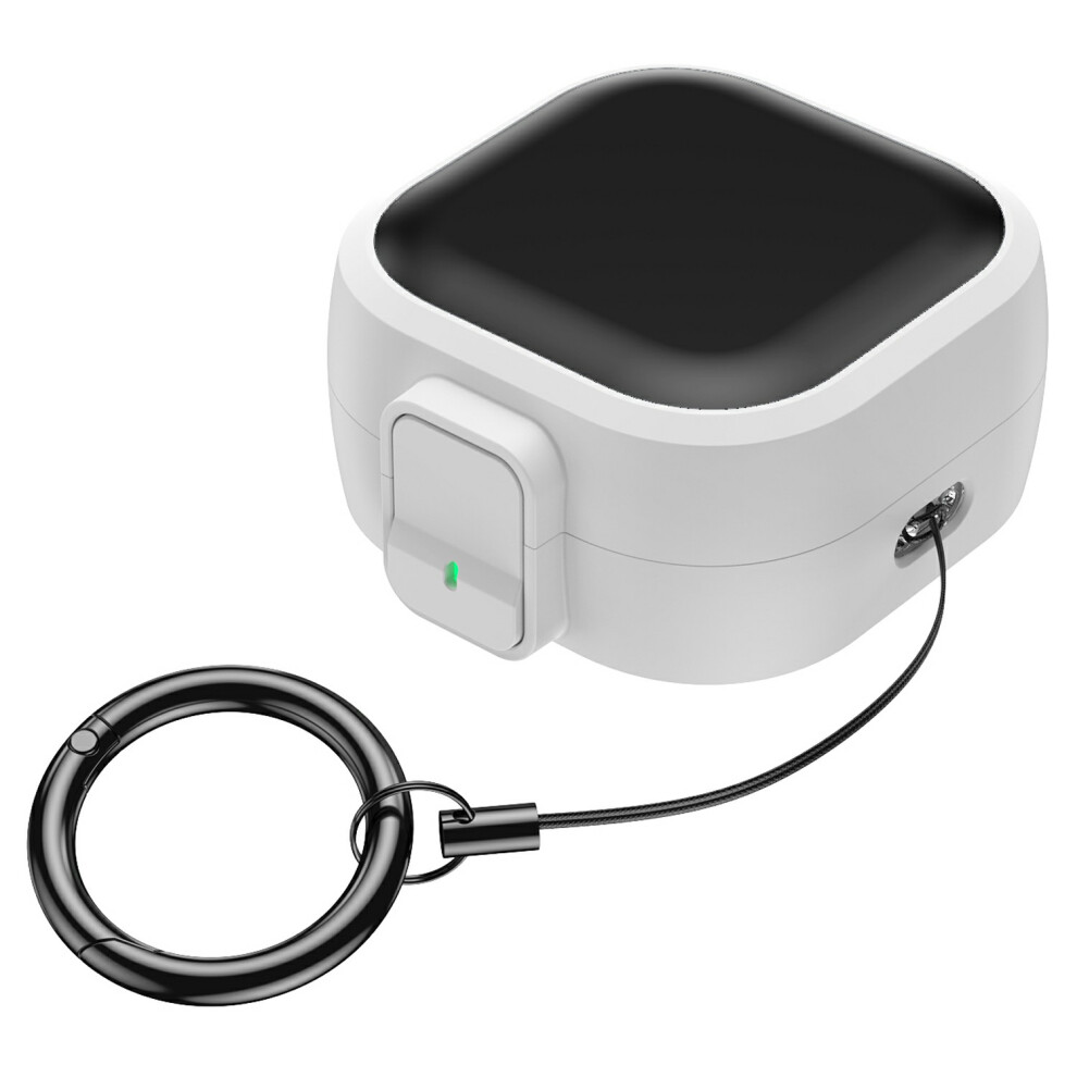 ( / Black) For Samsung Galaxy Buds 4 / 4 Pro Case Pc Shockproof Metal Carabiner Switch Lock Earphone Protective Cover White/Black 6914296753660