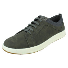 (Grey, UK 10) Mens Thomas Blunt Lace Up Casual Trainers Shoes A2R218