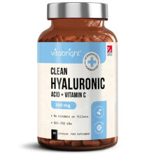Hyaluronic Acid Capsules 300mg - Pure Sodium Hyaluronate with Vitamin C for Skin
