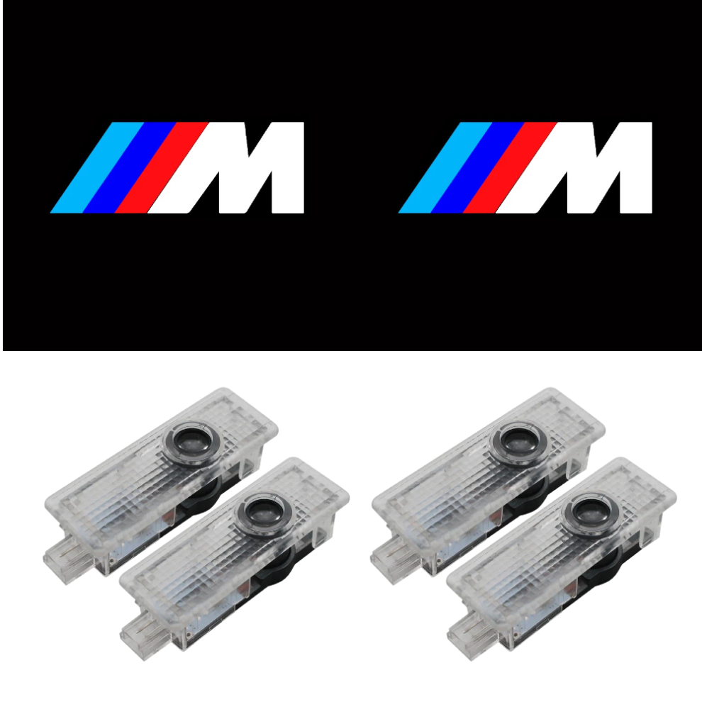 4-Pack M Mark Logo Projector Lights For 1 To 7 Series, X1 To X7 Series And M Series Door Welcome And Ambient Lighting 6083684376924