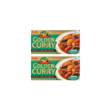 S&B Golden Curry Medium Hot 220g (Pack of 2) – Authentic Japanese Curry Sauce Mi