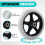 2Pcs 6 Inch Solid Wheelchair Replacement Wheels Rubber Material for Walkers, Rollators, Wheelchairs Accessories 4