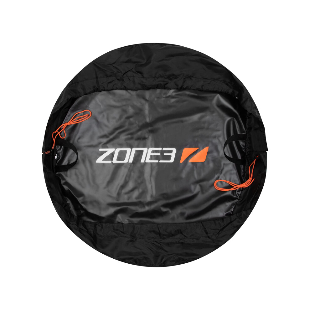 Zone3 Wetsuit Changing Mat, Waterproof Portable Surf Diving Beach Changing Mat, Open Water Accessory, Black