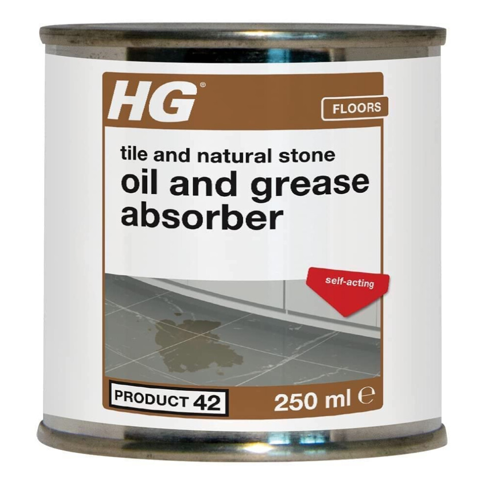 Hg Tile And Natural Stone Oil And Grease Absorber | Removes Stains From Surfaces, Indoors Or Outdoors | Safe & Effective For All F