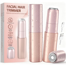Rechargeable Facial Hair Remover for Women: Painless Lady Shaver with