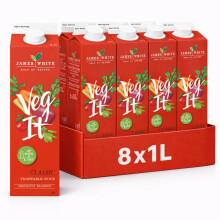 James White Veg It 1L Cartons - Vegetable Juice - All Natural - Vegan - No Added