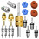 17 Pcs Air Conditioning Valve Core Kit,A/C Refrigeration System R12 & 1