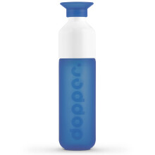 Dopper Original drinking bottle Pacific Blue 450ml - BPA-free bottle, leak-proof, reusable, slim, lightweight - water bottle for sports, fitness, scho