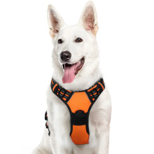 Eagloo Dog Harness Large Dog, No Pull Harness with Front Back Clips, Adjustable Pet Walking Vest, Soft Padded Pet Vest, Reflective No-Choke Breathable