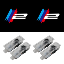 4er-Set Kompatibel mit BMW Logo Projektorleuchten für 1er bis 7er Reihe, X1 bis X7 Reihe und M Reihe, Türbegrüßungs- und Ambientebeleuchtung