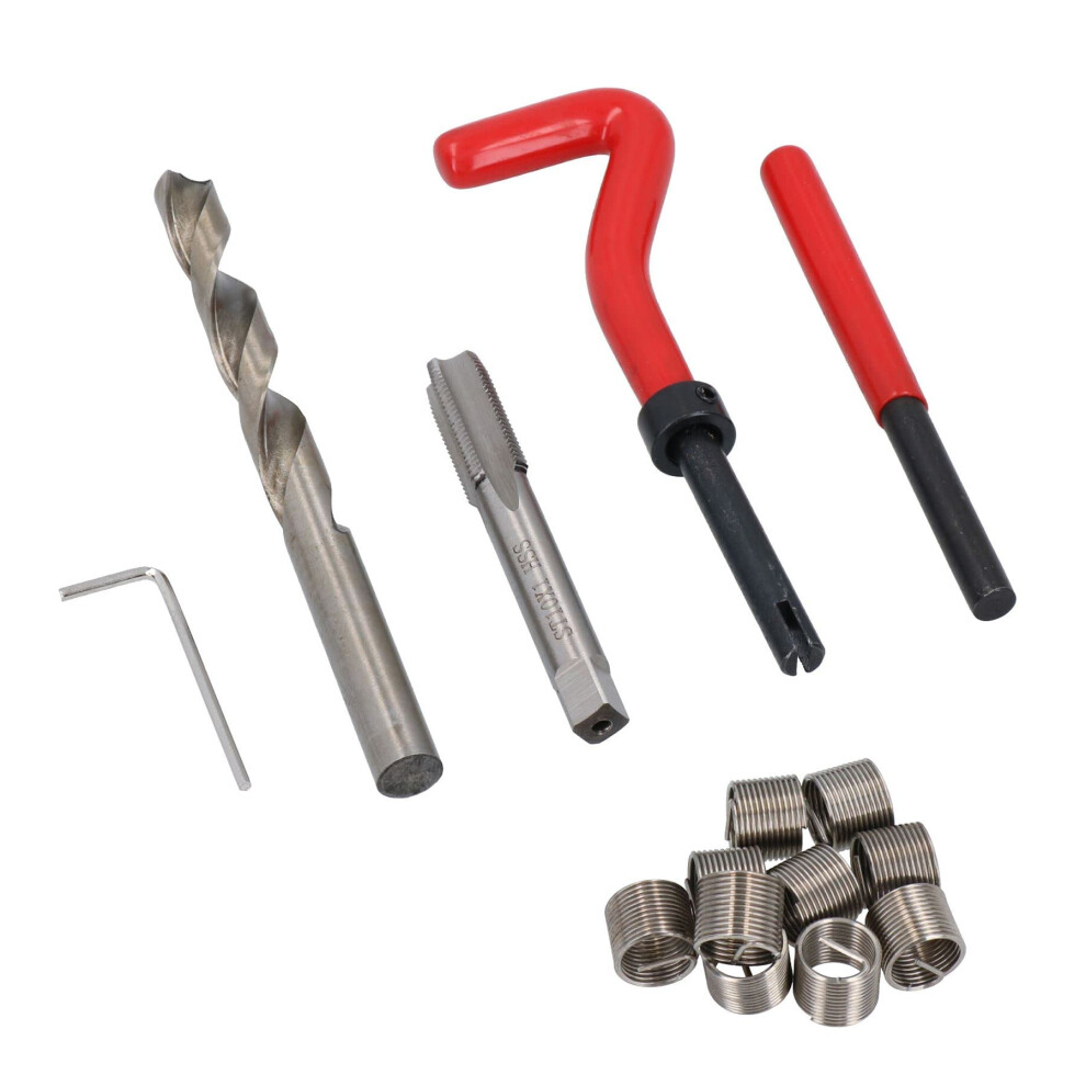 Ab Tools M10 X 1.0Mm Thread Repair Kit/Helicoil 15Pc Set Damaged Thread 64315638