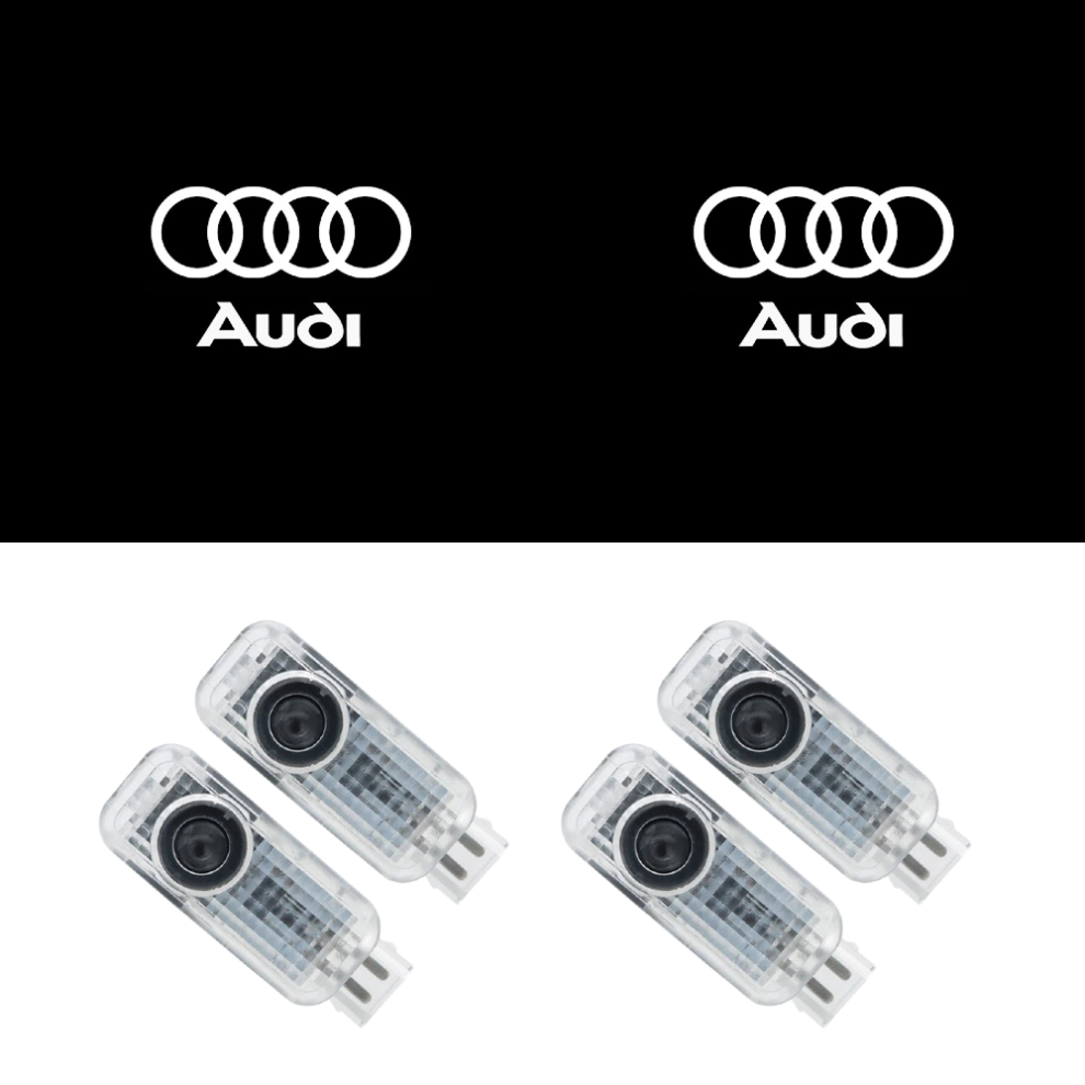 4 Pack Compatible Logo Projector Lights For A4l A5 A6l A7 A8l Q3 Q5 Q7 Door Welcome And Ambient Lighting For Cars 6083684376801