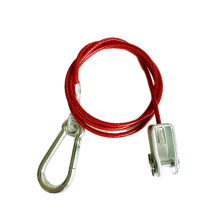 Breakaway Trailer Safety Cable Heavy Duty – 1m Steel Wire with Carabiner & Clevis Pin Fits for Williams, Ewards, John Page, Crooks