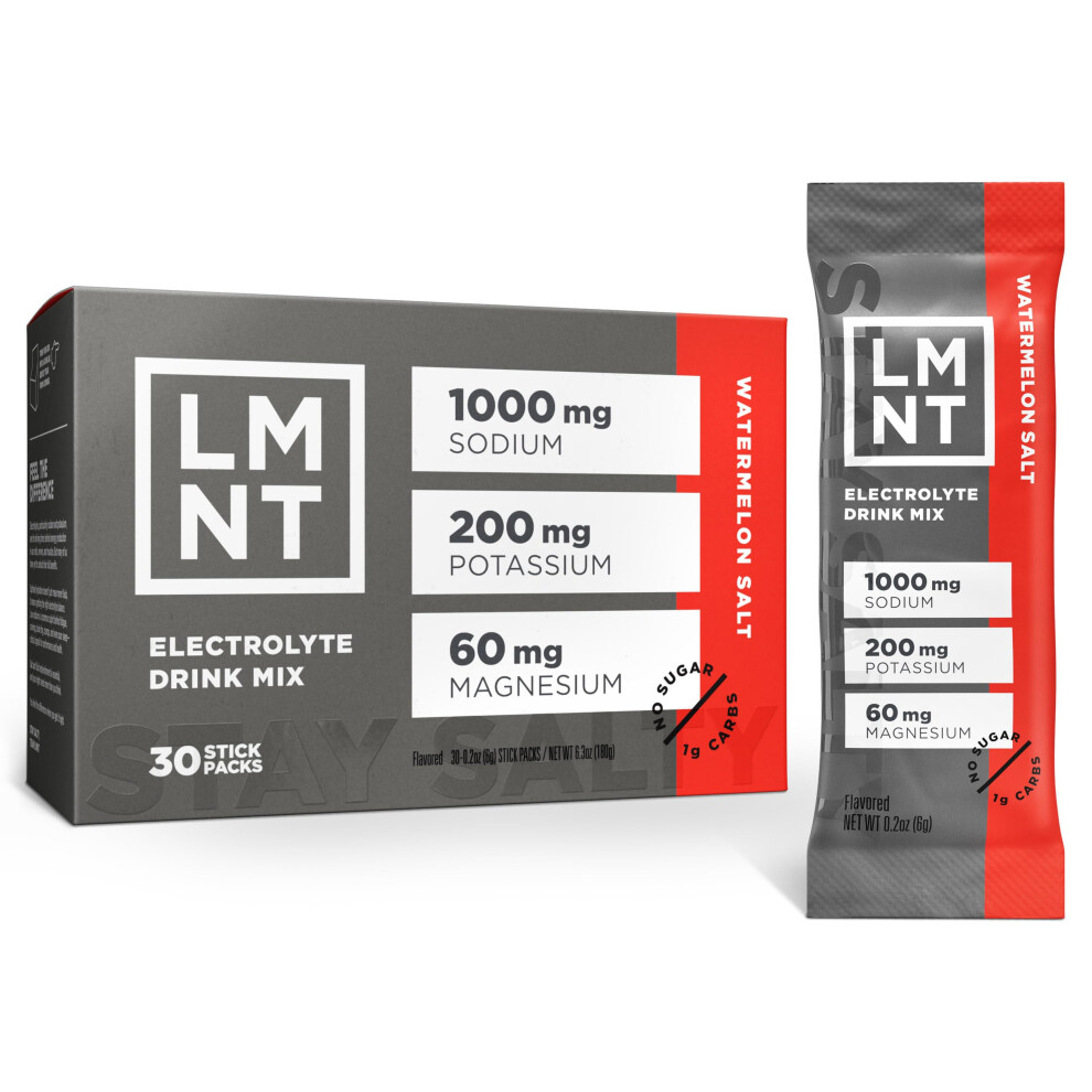 Photos - Shower Gel LMNT Zero Sugar Electrolytes - Watermelon Salt | Drink Mix | 30-Count