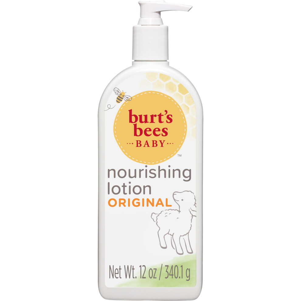 Burt's Bees Baby Nourishing Lotion, Original Scent Baby Lotion - 12 Ounce Tube 90947506