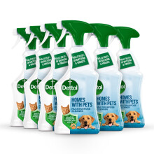 Dettol Homes With Pets Anibacterial Spray, Fresh Breeze, Multipack Of
