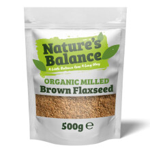 Nature's Balance Organic Milled Brown Flaxseed 500g - Gluten Free