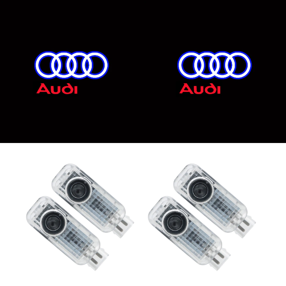 4 Pack Car Door Projector Lights Compatible With Audi A4l A5 A6l A7 A8l Q3 Q5 Q7, Welcome And Ambient Lighting 6083684376894