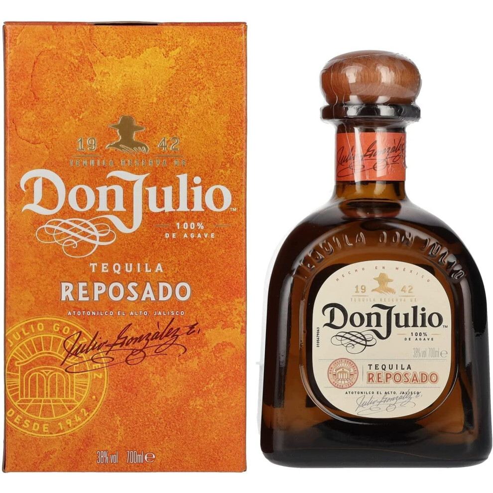 Don Julio Reposado Tequila | 38% Vol | 70Cl | Mellow | Elegant Flavour & Inviting Aroma | Rich & Smooth Finish | For Mixed Drinks Light/Dark 57616971