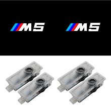 4 kpl auton oven tervetulovalot ja tunnelmavalaistus, yhteensopiva BMW M5 -sarjan logoprojektorivalojen kanssa