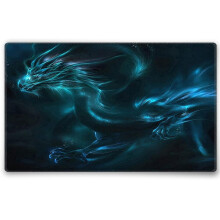Silent Monsters Mouse Mat Size M 14 x 10 inches / 36 x 25 cm, Dragon, Stitched Edges, washable & rollable Mouse Pad, Gaming Home Office Mousemat, Mous